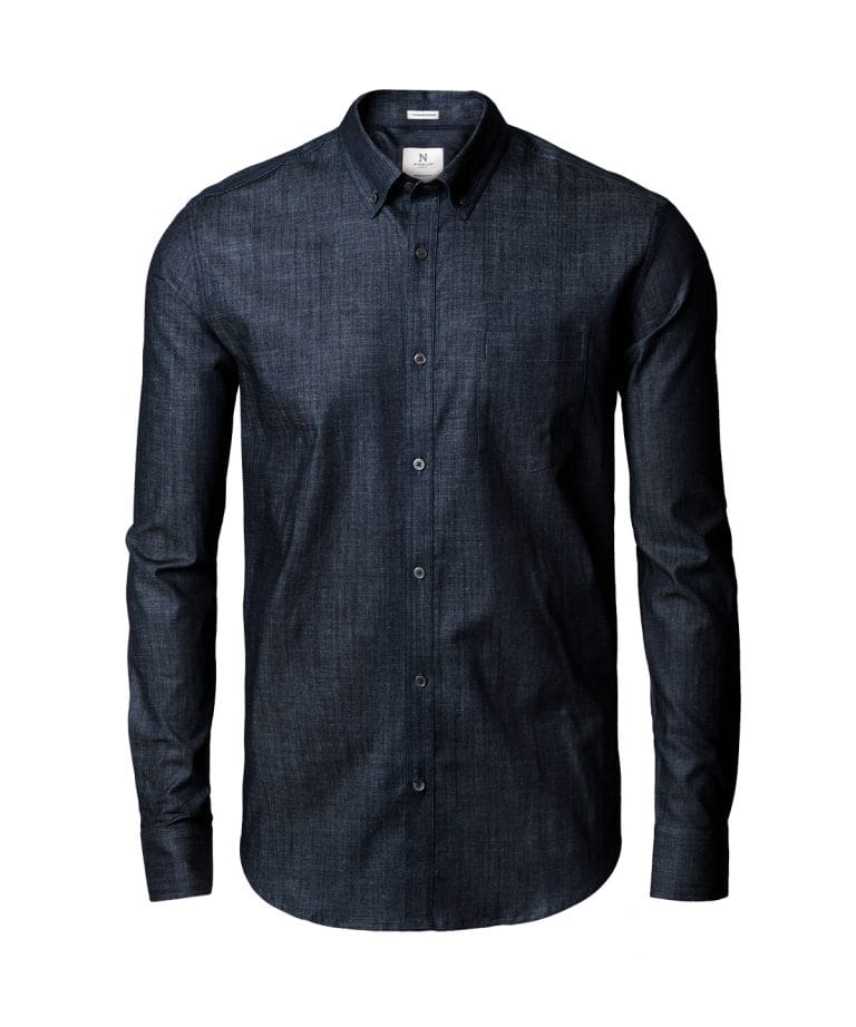 Nimbus - Torrance Modern Fit  Raw And Stylish Denim Shirt N108M