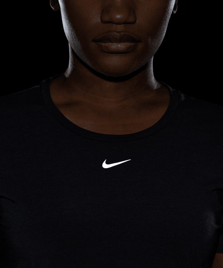 Nike &#8211; Womens Nike One Luxe Dri &#8211; Fit Short Sleeve Standard Fit Top NK377, Vivid Promotion Workwear