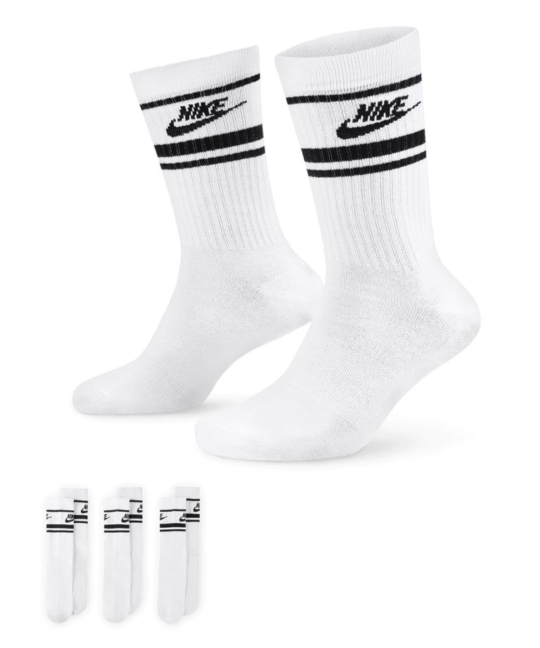 Nike - Nike Dri - Fit Sportswear Everyday Essential Socks (3 Pairs) NK397
