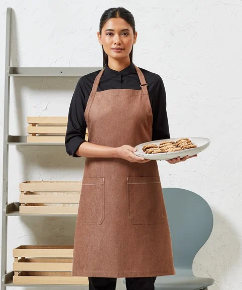 Premier - Cotton Denim Bib Apron |  Organic And Fairtrade Certified PR113