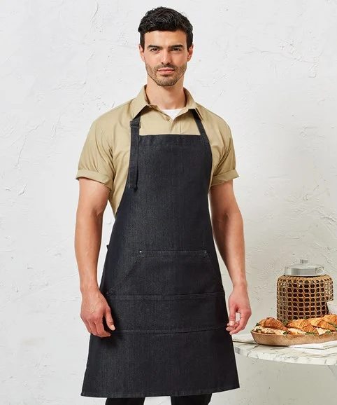 Premier - Jeans Stitch Bib Apron PR126