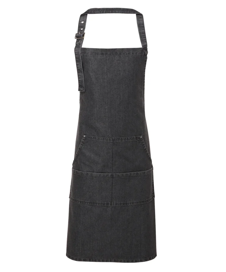 Premier &#8211; Jeans Stitch Bib Apron PR126, Vivid Promotion Workwear