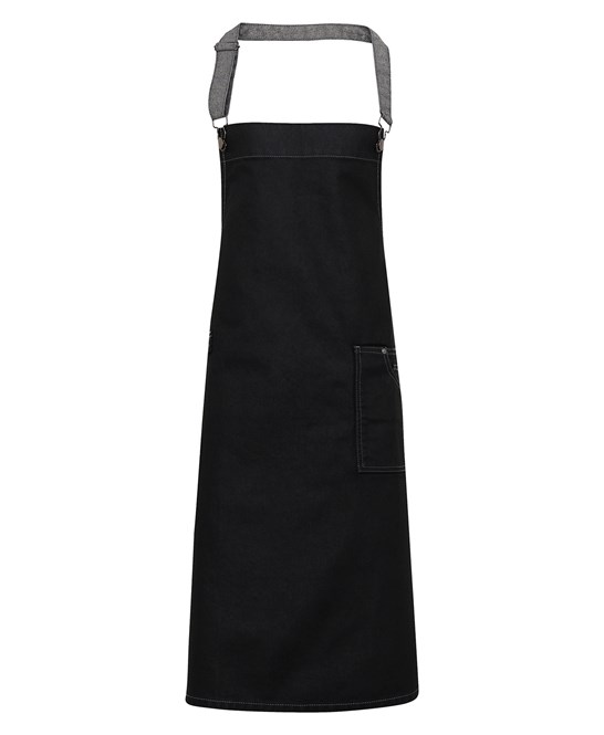 Alternative view of Premier - District Waxed - Look Denim Bib Apron PR134