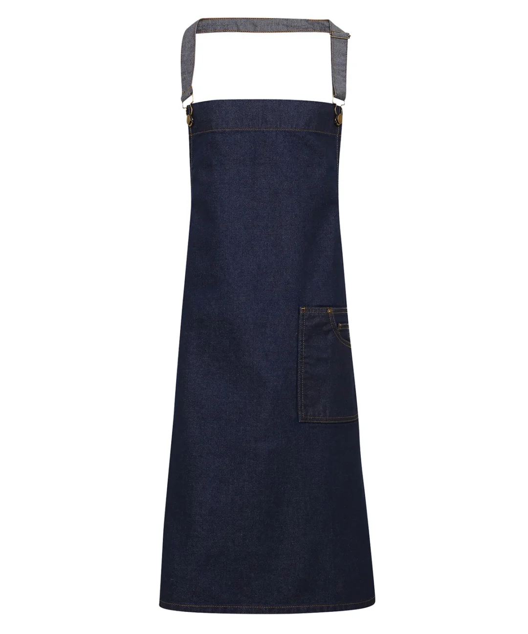 Premier &#8211; District Waxed &#8211; Look Denim Bib Apron PR134, Vivid Promotion Workwear