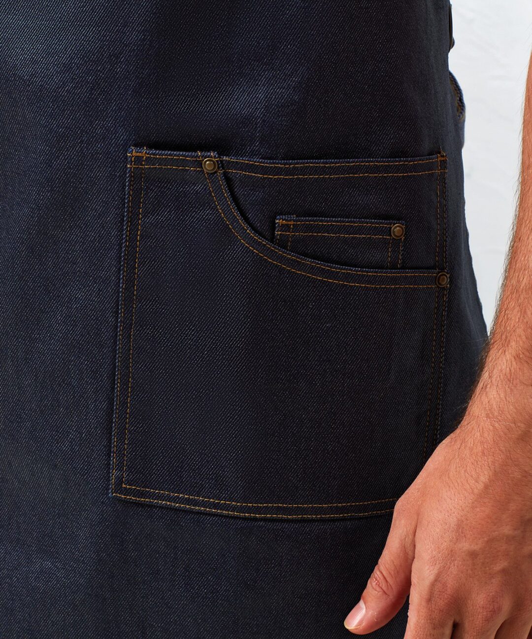 Premier &#8211; District Waxed &#8211; Look Denim Bib Apron PR134, Vivid Promotion Workwear