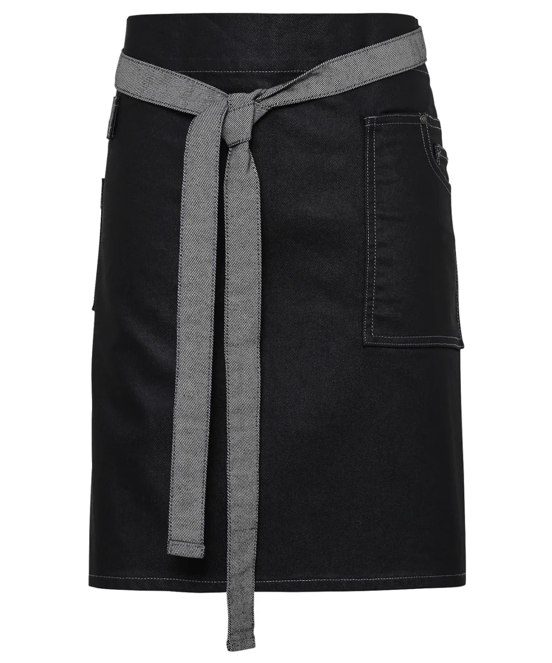 Premier &#8211; Division Waxed &#8211; Look Denim Waist Apron PR135, Vivid Promotion Workwear