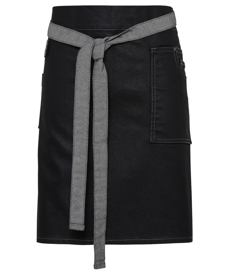 Premier &#8211; Division Waxed &#8211; Look Denim Waist Apron PR135, Vivid Promotion Workwear