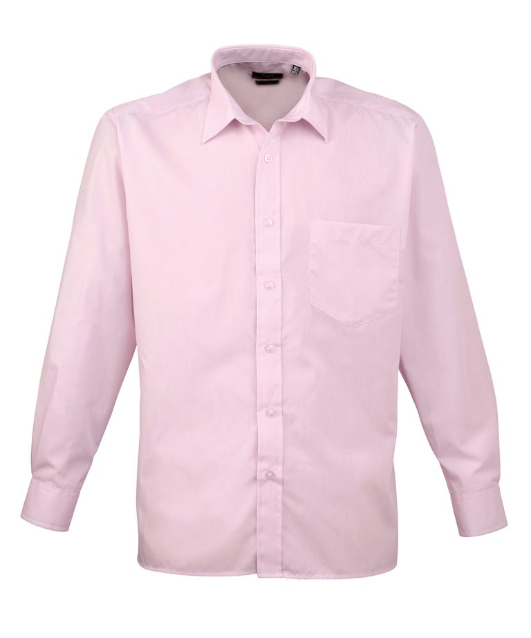 Premier &#8211; Long Sleeve Poplin Shirt PR200, Vivid Promotion Workwear