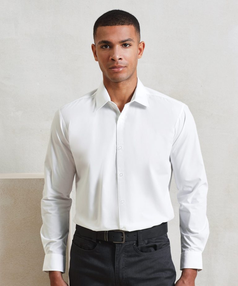 Premier &#8211; Supreme Poplin Long Sleeve Shirt PR207, Vivid Promotion Workwear