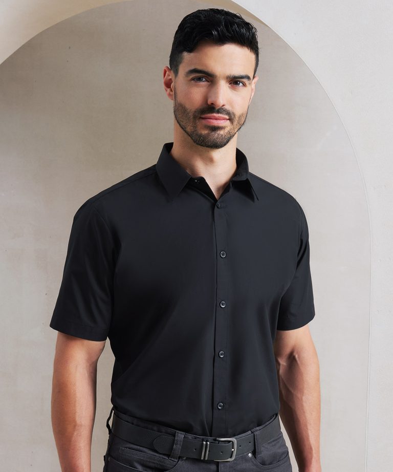 Alternative view of Premier - Supreme Poplin Short Sleeve Shirt PR209