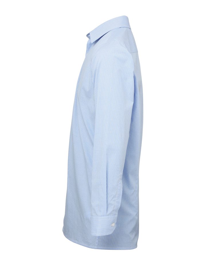Premier - Microcheck (Gingham) Long Sleeve Cotton Shirt PR220