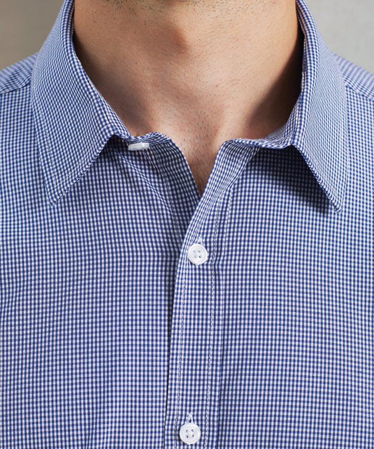 Premier &#8211; Microcheck (Gingham) Short Sleeve Cotton Shirt PR221, Vivid Promotion Workwear