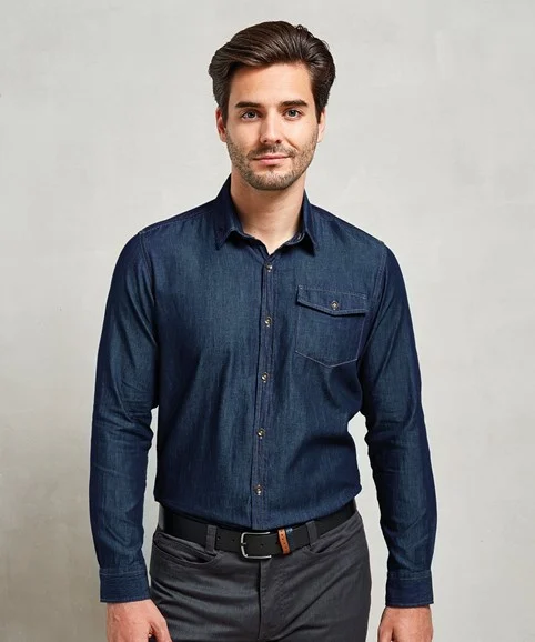Premier - Jeans Stitch Denim Shirt PR222