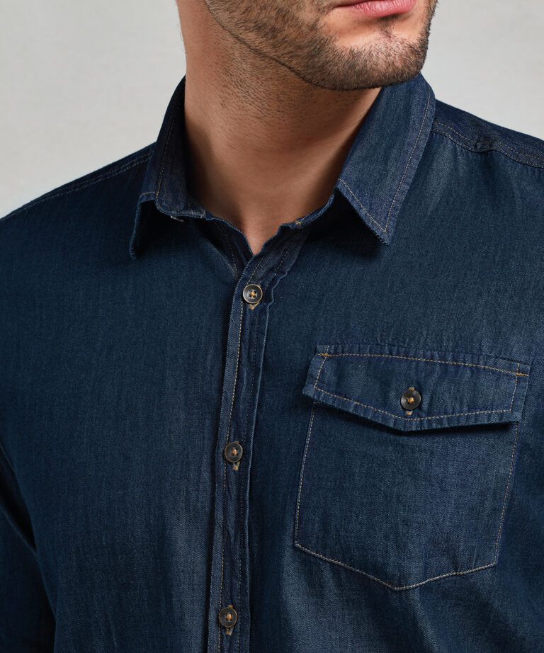 Alternative view of Premier - Jeans Stitch Denim Shirt PR222