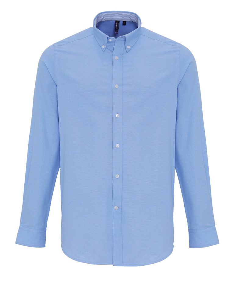 Alternative view of Premier - Cotton - Rich Oxford Stripes Shirt PR238
