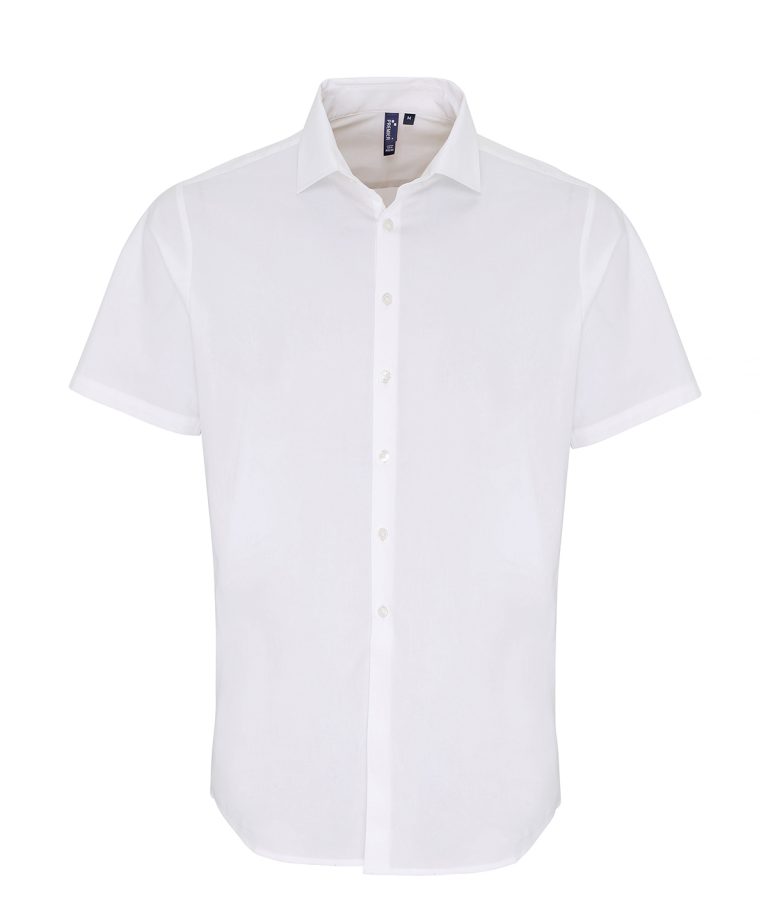 Alternative view of Premier - Stretch Fit Cotton Poplin Short Sleeve Shirt PR246