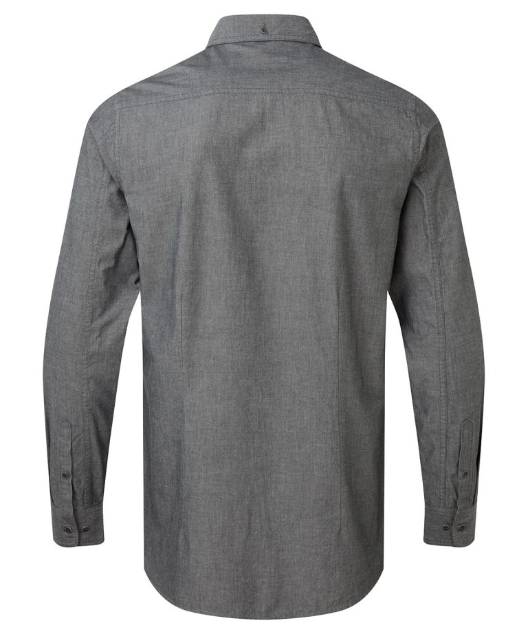 Premier &#8211; Mens Chambray Shirt |  Organic And Fairtrade Certified PR247, Vivid Promotion Workwear