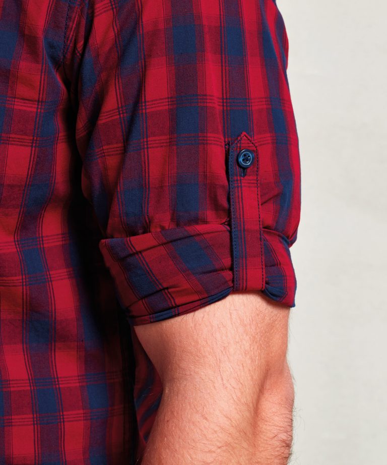 Premier &#8211; Mulligan Check Cotton Long Sleeve Shirt PR250, Vivid Promotion Workwear