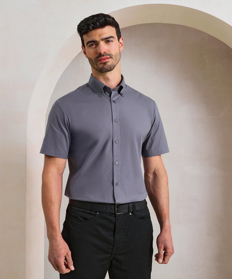 Premier &#8211; Supreme Oxford Short Sleeve Shirt PR286, Vivid Promotion Workwear