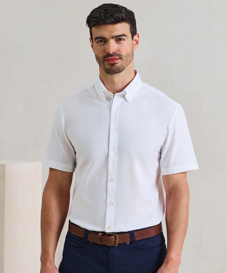 Premier &#8211; Supreme Oxford Short Sleeve Shirt PR286, Vivid Promotion Workwear