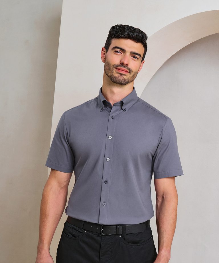 Premier &#8211; Supreme Oxford Short Sleeve Shirt PR286, Vivid Promotion Workwear
