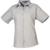 Premier - Womens Short Sleeve Poplin Blouse PR302