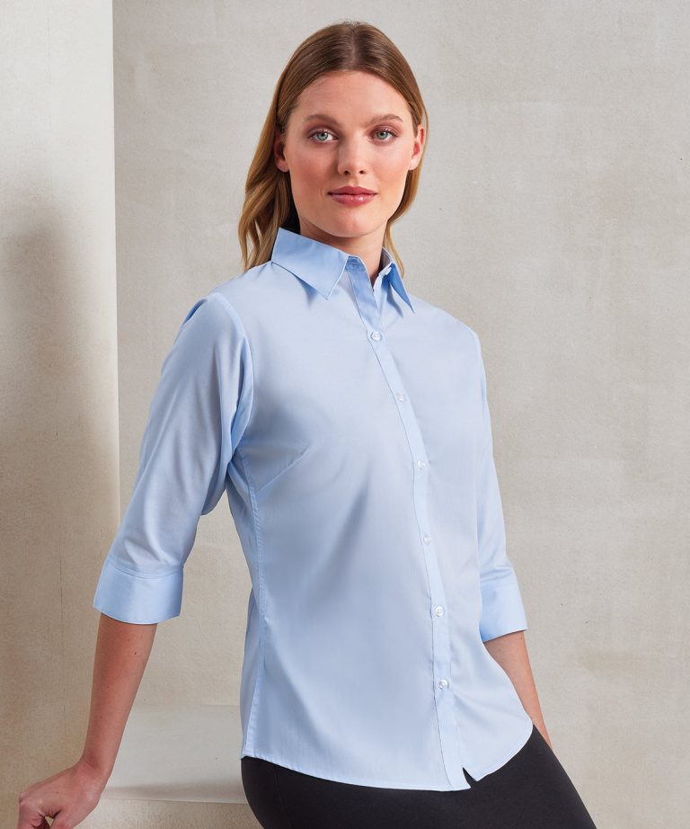 Premier &#8211; Womens  Sleeve Poplin Blouse PR305, Vivid Promotion Workwear