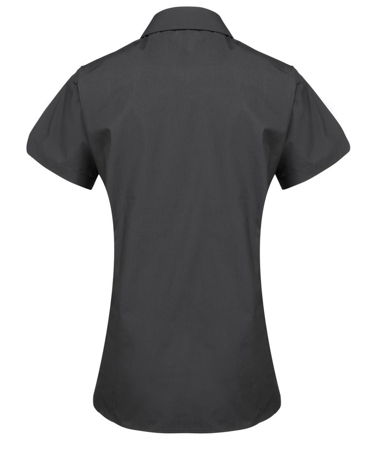 Premier &#8211; Womens Supreme Poplin Short Sleeve Shirt PR309, Vivid Promotion Workwear