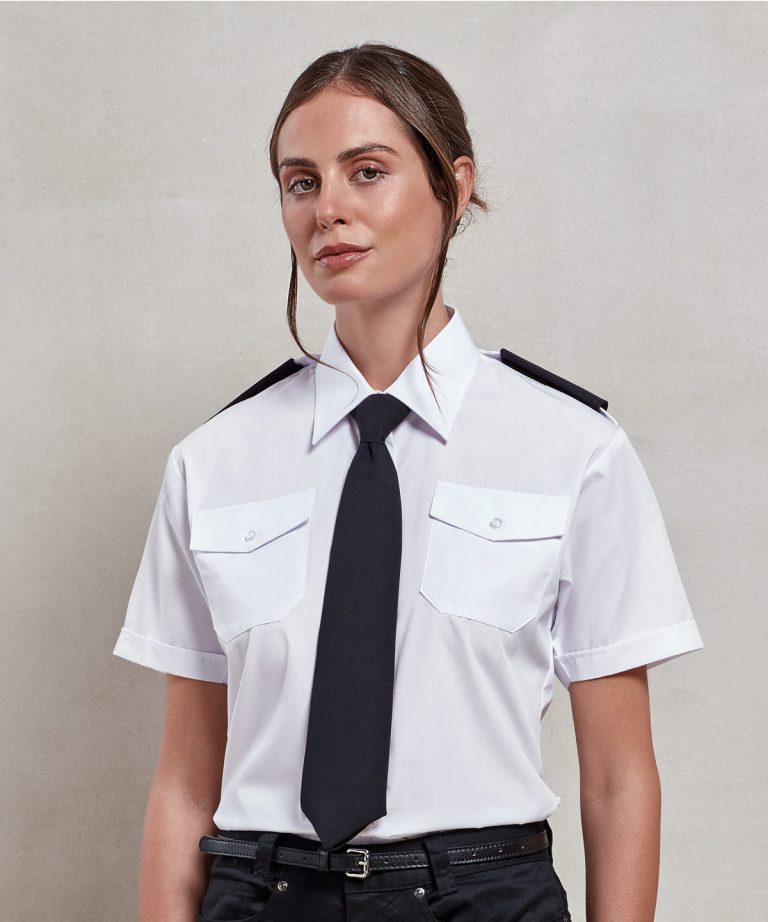 Alternative view of Premier - Womens Short Sleeve Pilot Blouse PR312