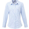 Kustom Kit &#8211; Premium Oxford Shirt Long Sleeved (Tailored Fit) KK188, Vivid Promotion Workwear
