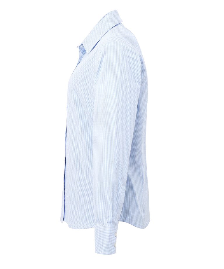 Alternative view of Premier - Womens Microcheck (Gingham) Long Sleeve Cotton Shirt PR320
