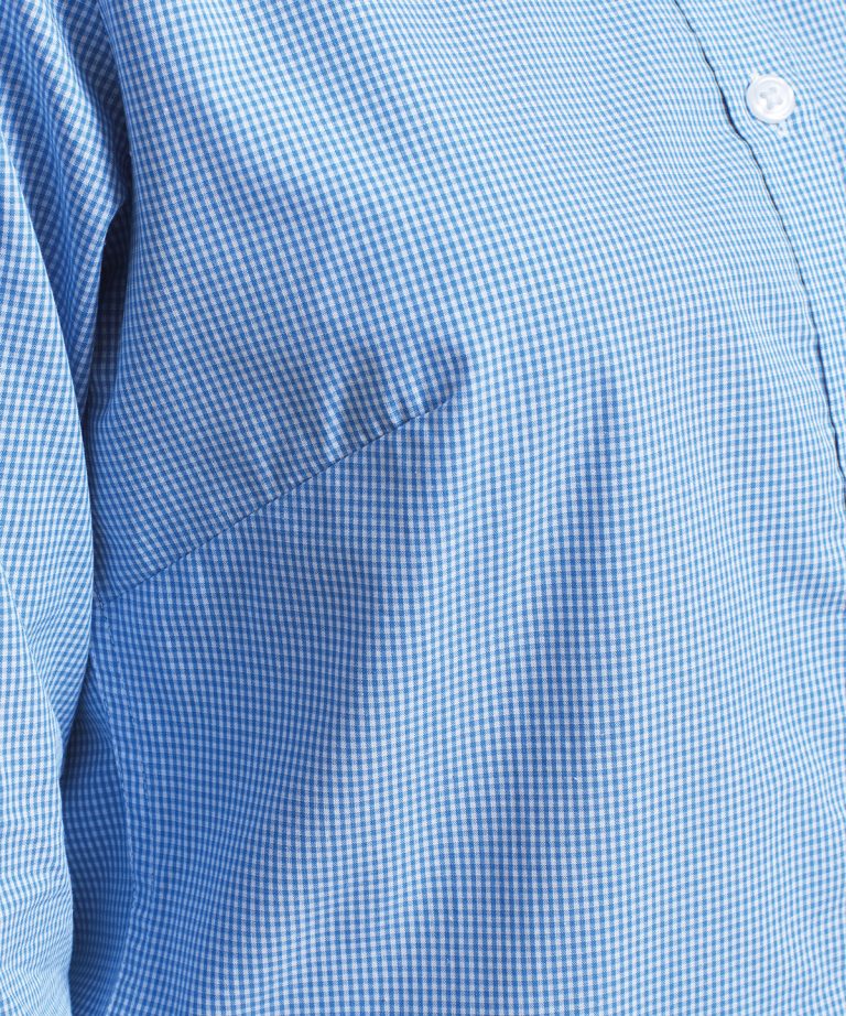 Premier &#8211; Womens Microcheck (Gingham) Long Sleeve Cotton Shirt PR320, Vivid Promotion Workwear