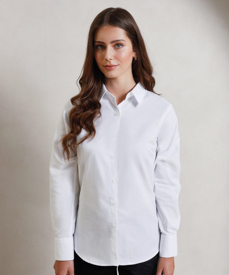 Premier - Womens Signature Oxford Long Sleeve Shirt PR334