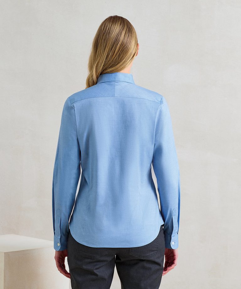Premier &#8211; Womens Supreme Oxford Long Sleeve Shirt PR384, Vivid Promotion Workwear