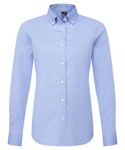 Premier - Womens Supreme Oxford Long Sleeve Shirt PR384 - Image 11