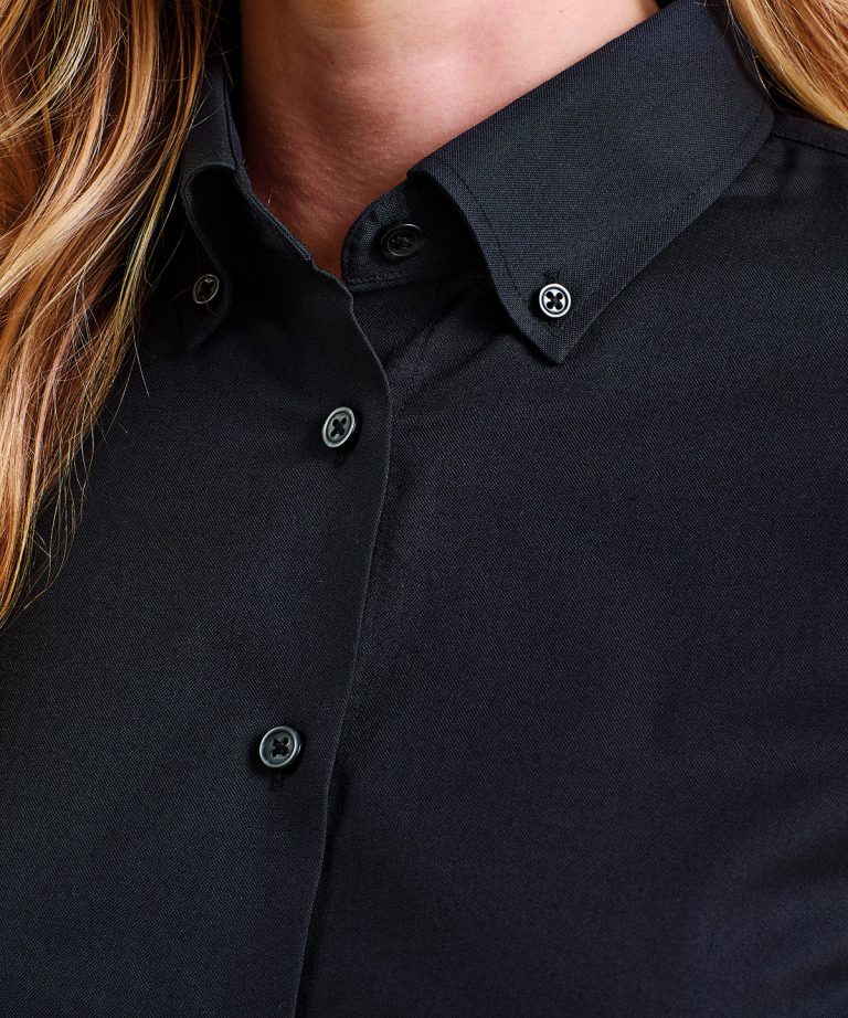 Premier &#8211; Womens Supreme Oxford Long Sleeve Shirt PR384, Vivid Promotion Workwear