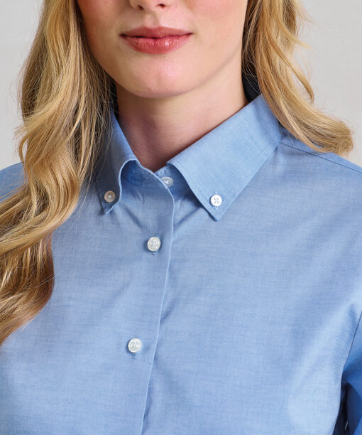 Premier - Womens Supreme Oxford Long Sleeve Shirt PR384 - Image 2