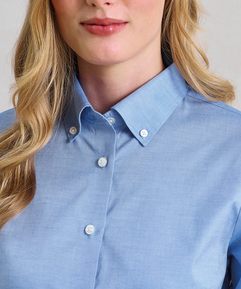 Alternative view of Premier - Womens Supreme Oxford Long Sleeve Shirt PR384