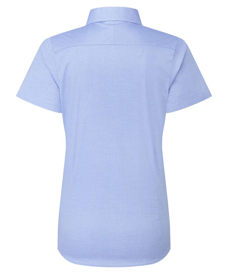 Premier &#8211; Womens Supreme Oxford Short Sleeve Shirt PR386, Vivid Promotion Workwear