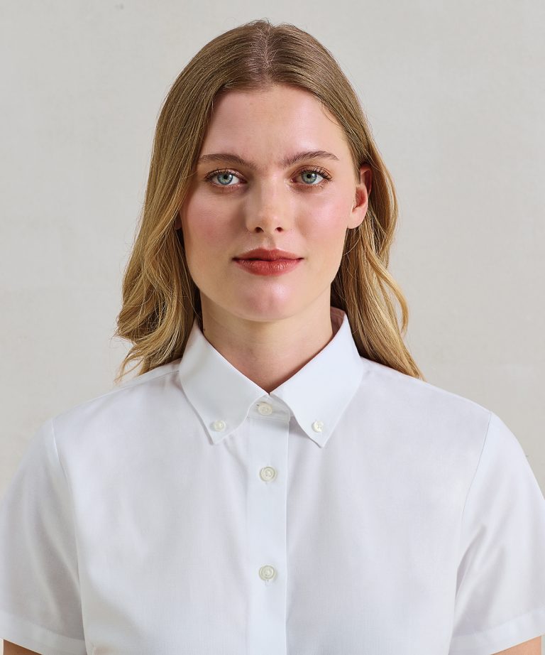 Premier &#8211; Womens Supreme Oxford Short Sleeve Shirt PR386, Vivid Promotion Workwear