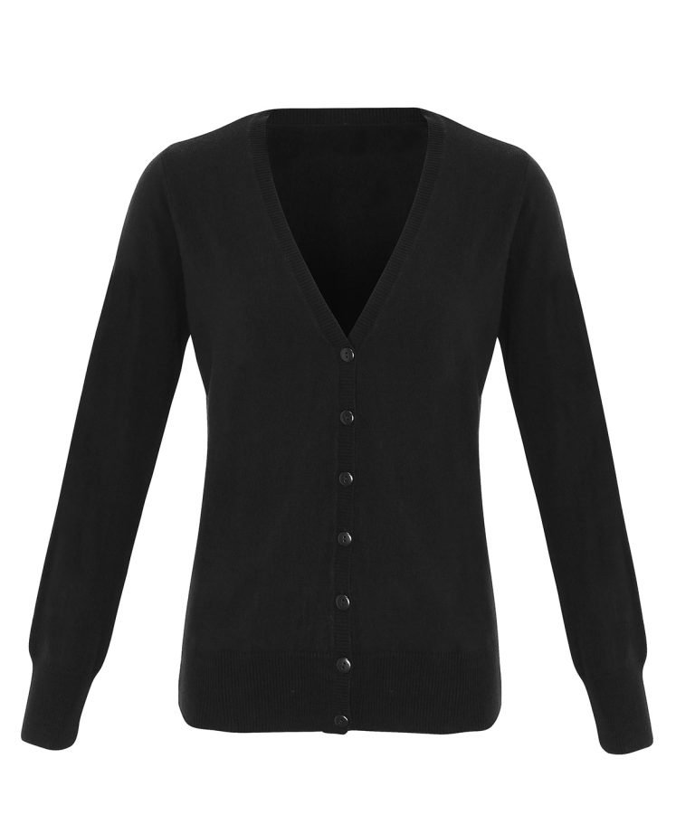 Premier &#8211; Womens Essential Acrylic Cardigan PR402, Vivid Promotion Workwear
