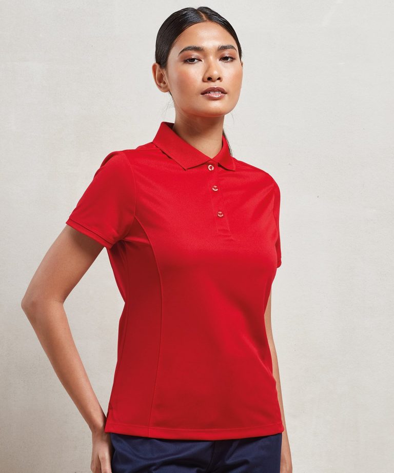 Premier &#8211; Womens Coolchecker Piqu Polo PR616, Vivid Promotion Workwear