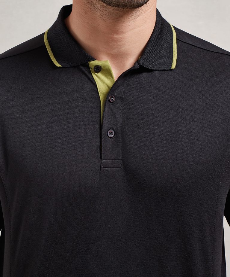 Premier &#8211; Contrast Coolchecker Polo PR618, Vivid Promotion Workwear