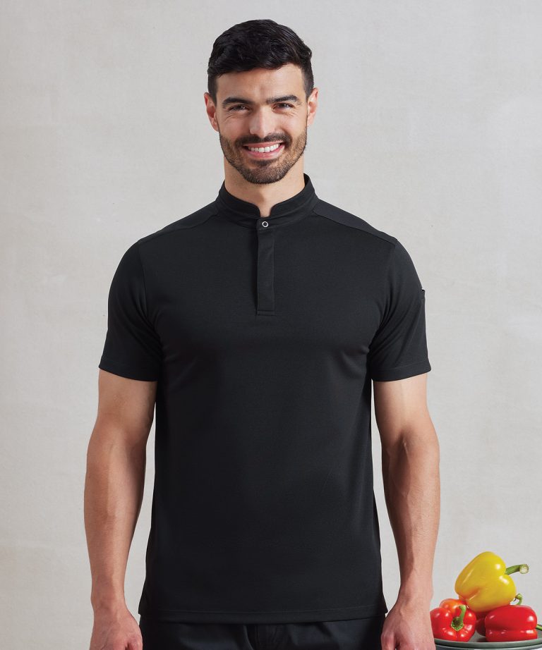Premier &#8211; Essential Coolchecker Short Sleeve Chefs Shirt PR646, Vivid Promotion Workwear