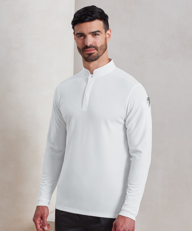 Premier &#8211; Essential Coolchecker Long Sleeve Chefs Shirt PR647, Vivid Promotion Workwear