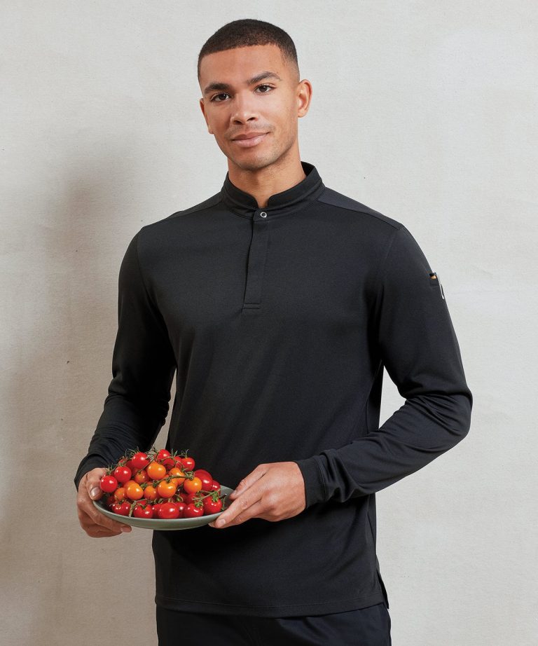 Premier &#8211; Essential Coolchecker Long Sleeve Chefs Shirt PR647, Vivid Promotion Workwear