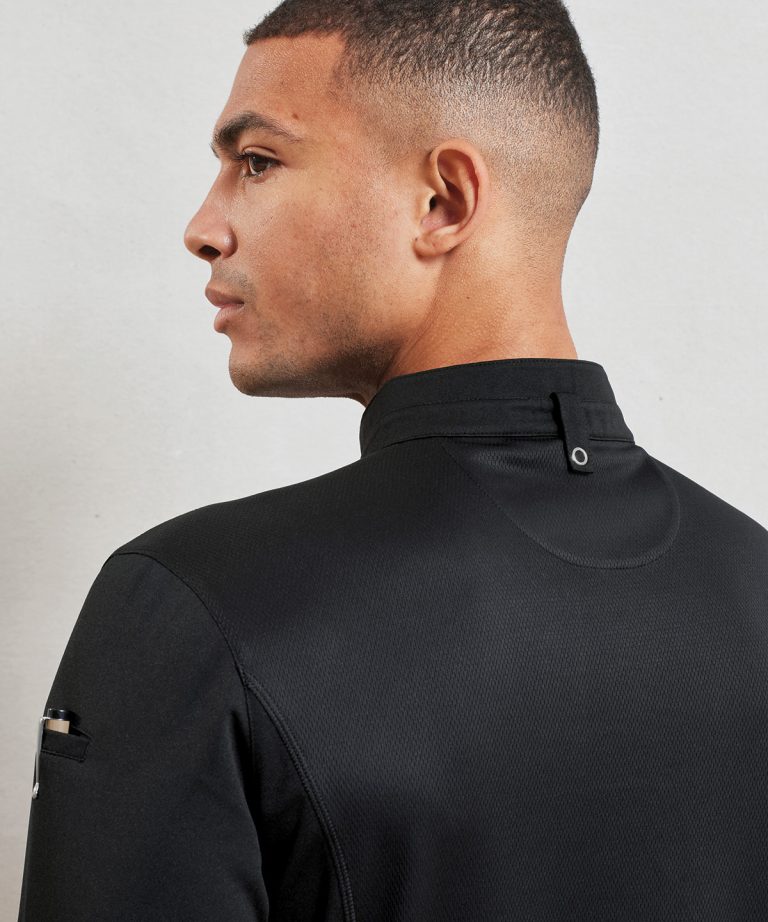 Premier &#8211; Essential Coolchecker Long Sleeve Chefs Shirt PR647, Vivid Promotion Workwear