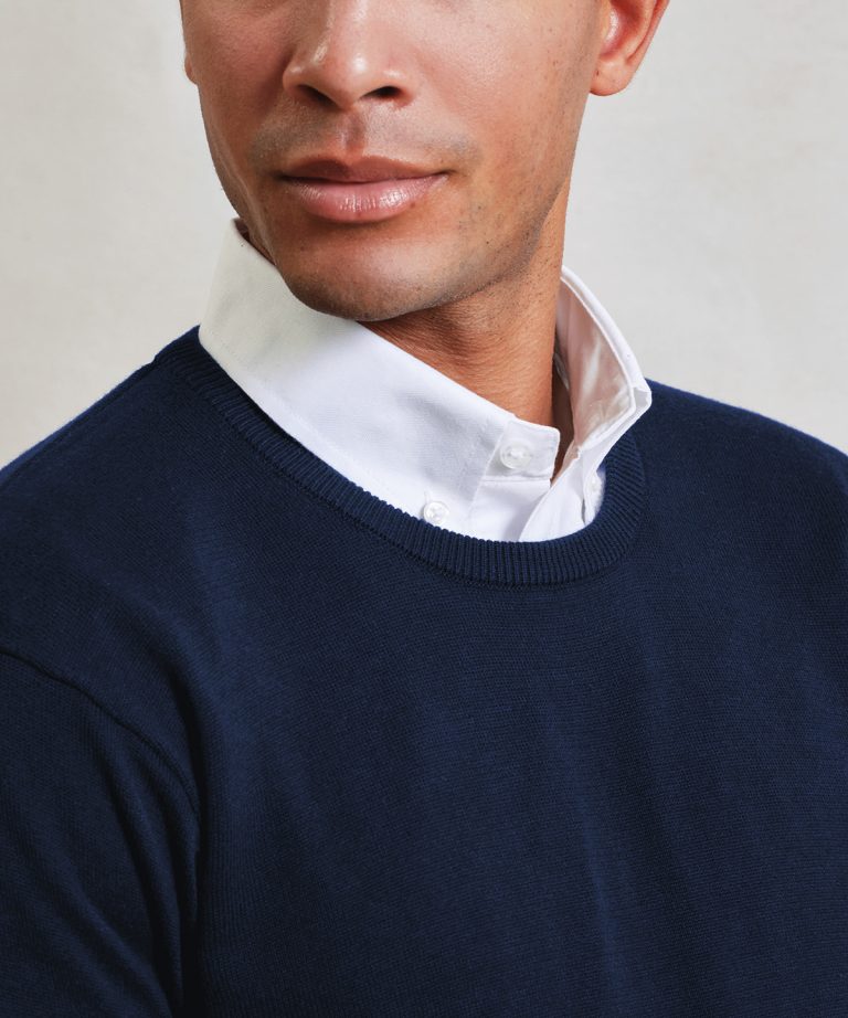 Premier &#8211; Crew Neck Cotton Rich Knitted Sweater PR692, Vivid Promotion Workwear