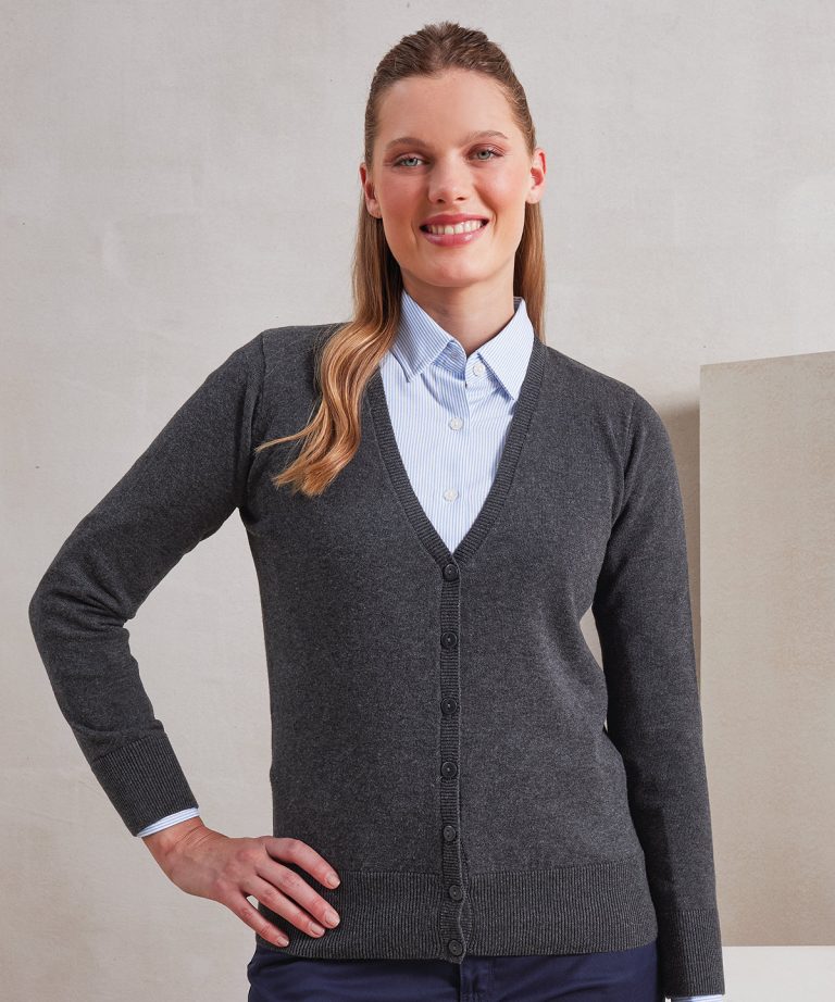 Premier - Womens Button Through Knitted Cardigan PR697