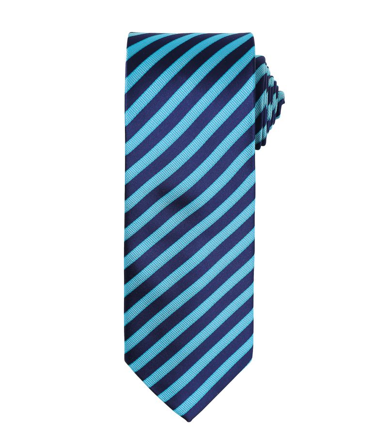 Premier &#8211; Double Stripe Tie PR782, Vivid Promotion Workwear